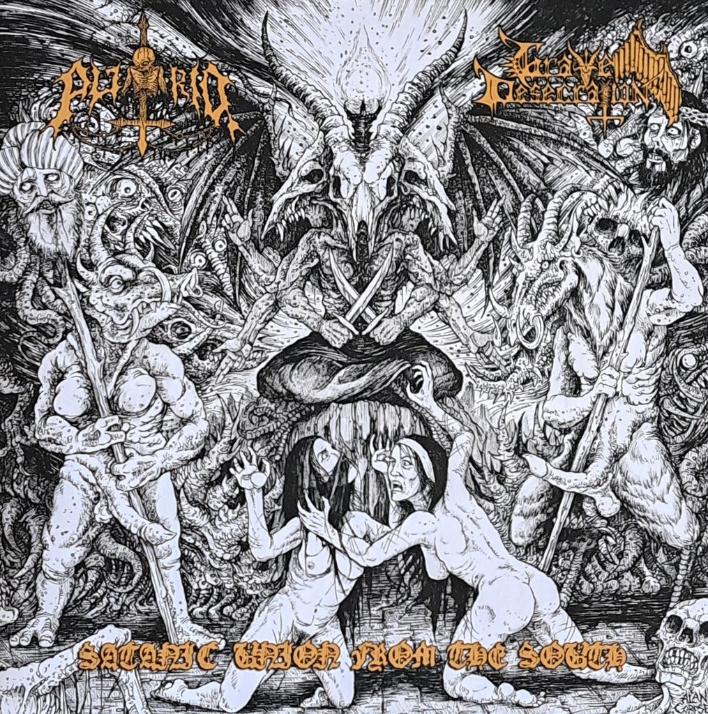 Putrid/Grave Desecration - Satanic Union from the South LP